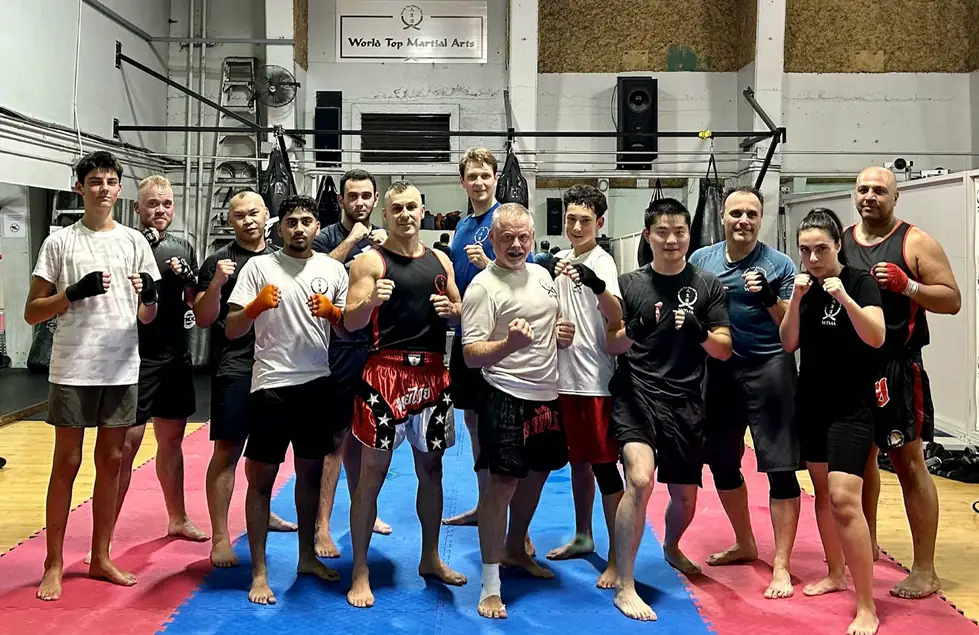 World Top Martial Arts adult students training together in the dojo