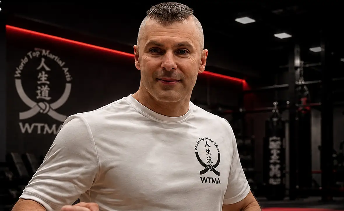 Shihan Navid Ghorbanpour inside the WTMA training space